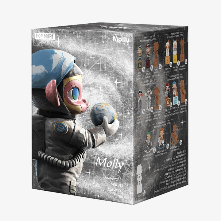 Original POPMART MOLLY Anniversary Statues Classical Retro Series Figures 泡泡玛特MOLLY周年纪念雕塑 古典复古系列人物模型