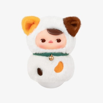 Original POPMART PUCKY Roly-Poly Kitty Series-Vinyl Plush Blind Box 不倒翁猫咪系列-乙烯基毛绒盲盒玩具公仔生日礼物儿童玩具