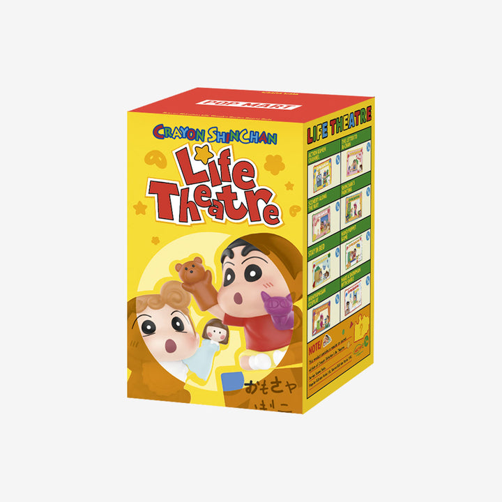 Original POPMART Crayon Shinchan Life Theatre Series Scene Blind Box 泡泡玛特蜡笔小新生活剧场系列场景手办盲盒