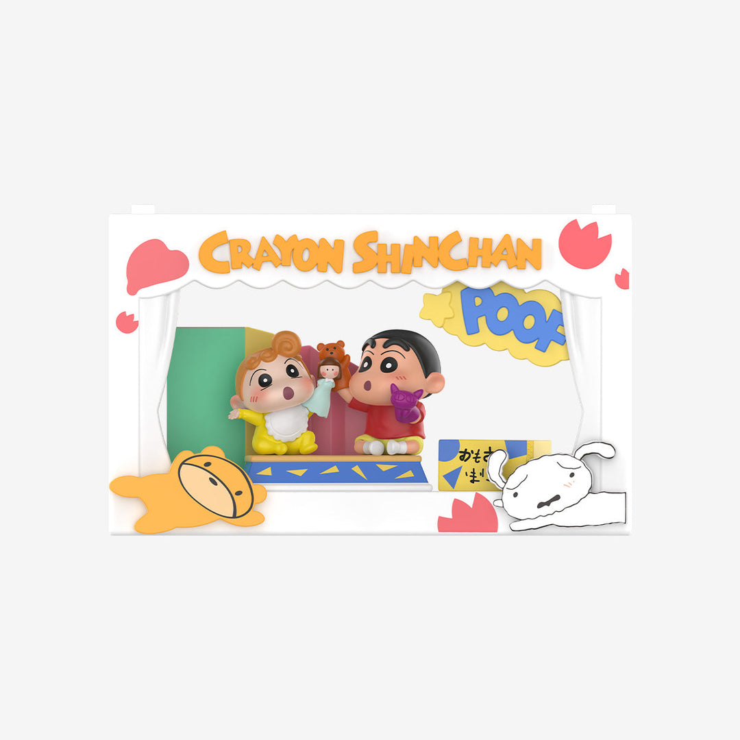 Original POPMART Crayon Shinchan Life Theatre Series Scene Blind Box 泡泡玛特蜡笔小新生活剧场系列场景手办盲盒