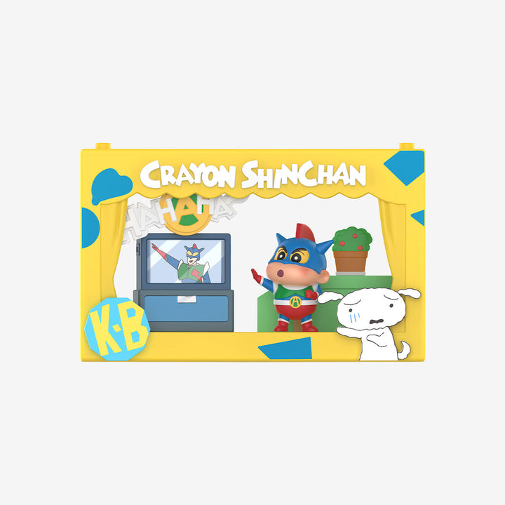 Original POPMART Crayon Shinchan Life Theatre Series Scene Blind Box 泡泡玛特蜡笔小新生活剧场系列场景手办盲盒
