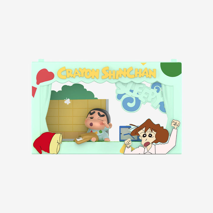 Original POPMART Crayon Shinchan Life Theatre Series Scene Blind Box 泡泡玛特蜡笔小新生活剧场系列场景手办盲盒