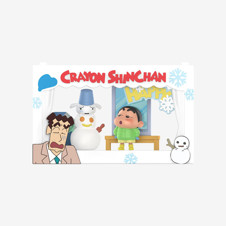 Original POPMART Crayon Shinchan Life Theatre Series Scene Blind Box 泡泡玛特蜡笔小新生活剧场系列场景手办盲盒