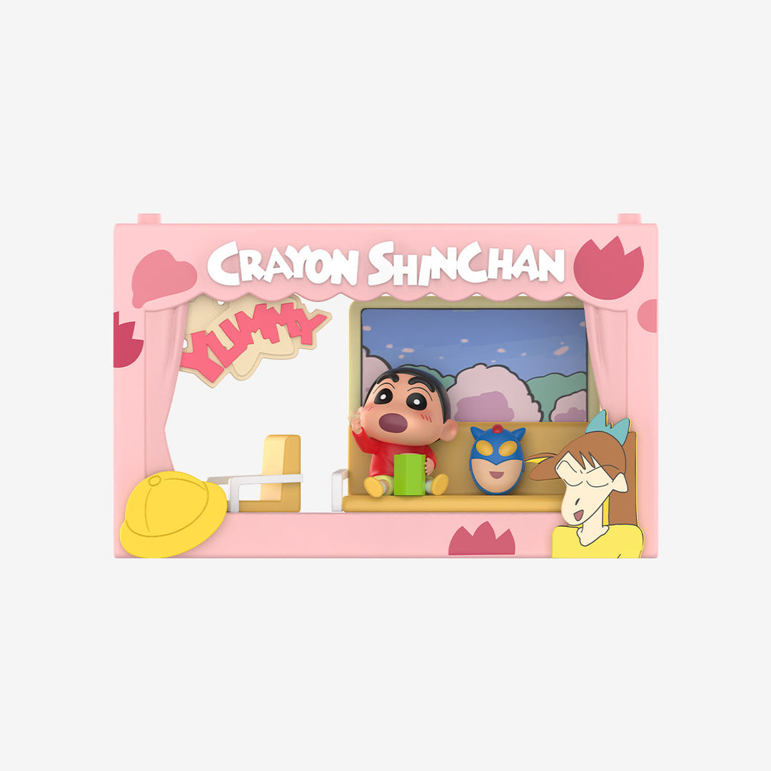 Original POPMART Crayon Shinchan Life Theatre Series Scene Blind Box 泡泡玛特蜡笔小新生活剧场系列场景手办盲盒