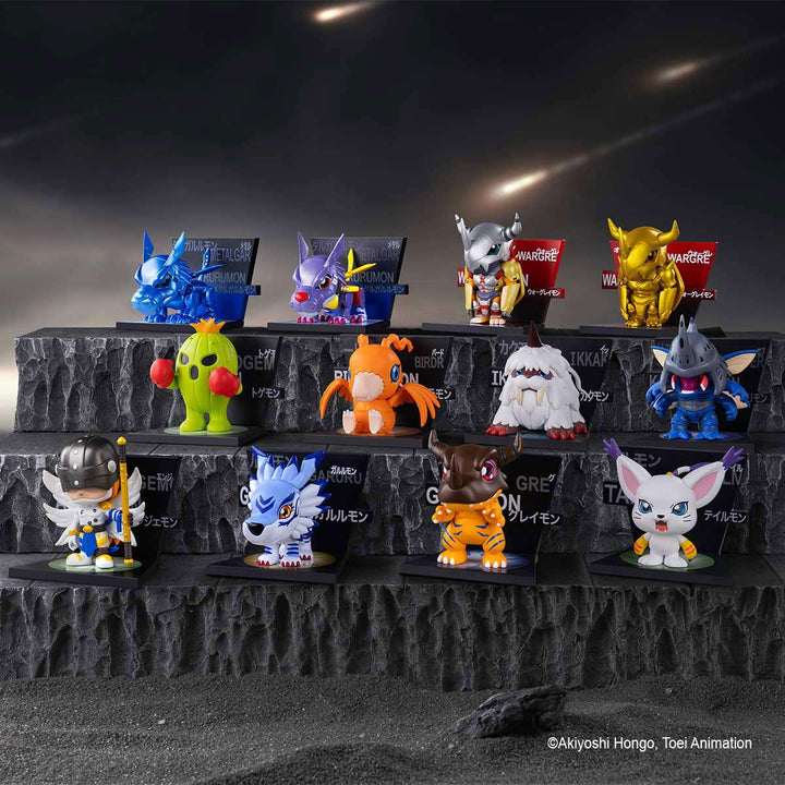 Original POPMART Digimon Adventure Fridge Magnet Series Figures Blind Box 泡泡玛特数码宝贝冰箱贴系列盲盒手办玩具桌面摆件礼物