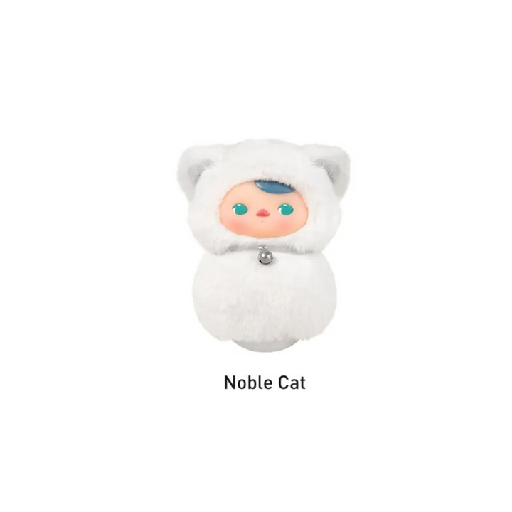 Original POPMART PUCKY Roly-Poly Kitty Series-Vinyl Plush Blind Box 不倒翁猫咪系列-乙烯基毛绒盲盒玩具公仔生日礼物儿童玩具