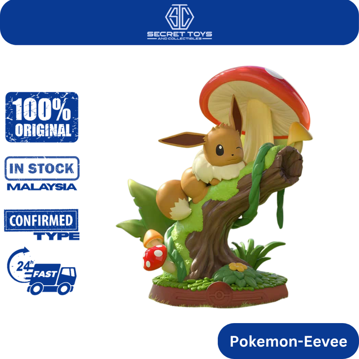 Ready Stock Funism Authentic Pokémon Adventures Eevee Series 2 & Series 3 Blind Box 冒险吧伊布系列宝可梦盲盒宠物精灵潮玩手办公仔礼物摆件
