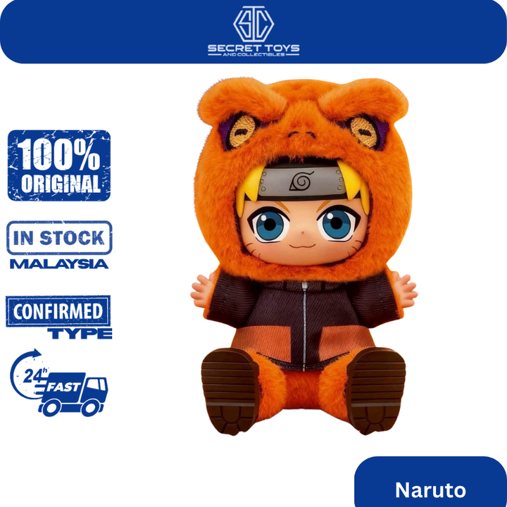 Ready Stock EAKI Naruto Sitting Series Soft Vinyl Plush – Naruto / Kakashi / Sasuke Blind Box Gift