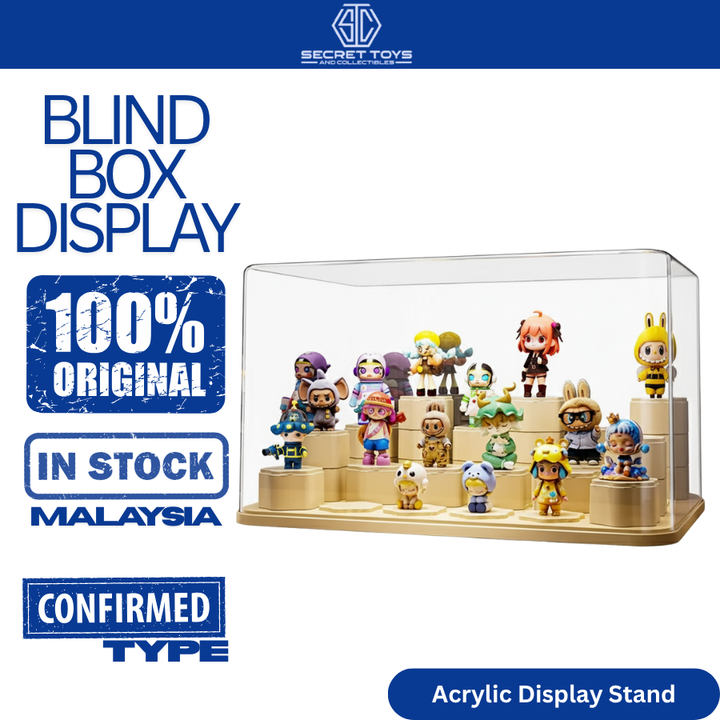 Blind Box Acrylic Display Stand - Dustproof Storage Case for Action Figures, Dolls, & Collectibles