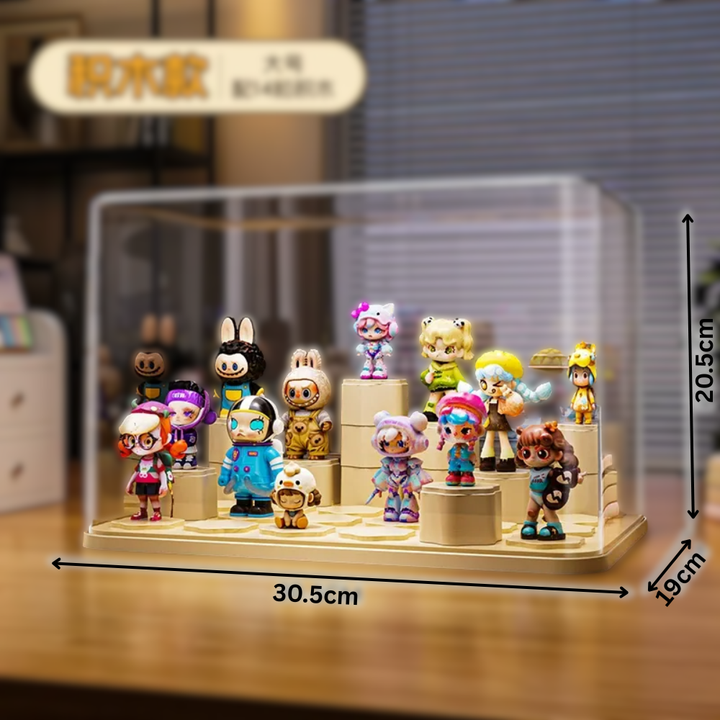 Blind Box Acrylic Display Stand - Dustproof Storage Case for Action Figures, Dolls, & Collectibles