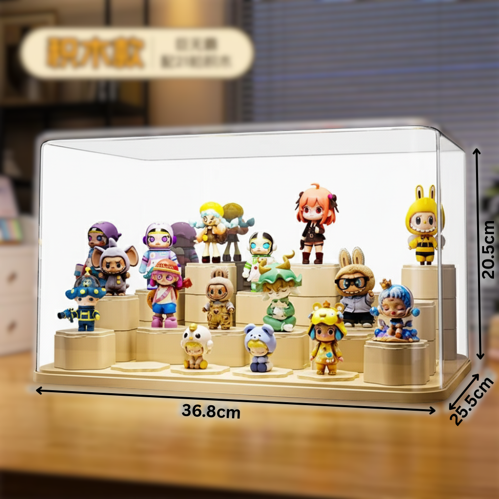 Blind Box Acrylic Display Stand - Dustproof Storage Case for Action Figures, Dolls, & Collectibles