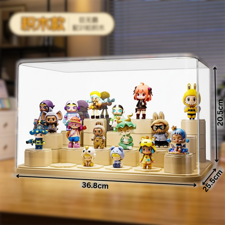 Blind Box Acrylic Display Stand - Dustproof Storage Case for Action Figures, Dolls, & Collectibles