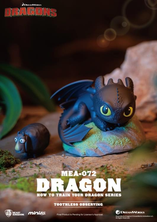Original Beast Kingdom MEA-072 How to Train Your Dragon Series Blind Box 驯龙高手系列盲盒无牙仔夜煞Q版手办潮玩小摆件礼物