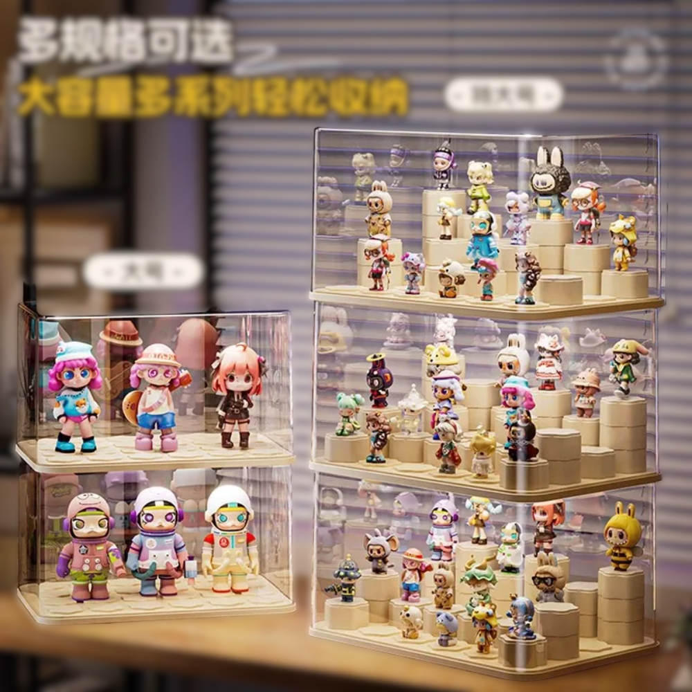 Blind Box Acrylic Display Stand - Dustproof Storage Case for Action Figures, Dolls, & Collectibles