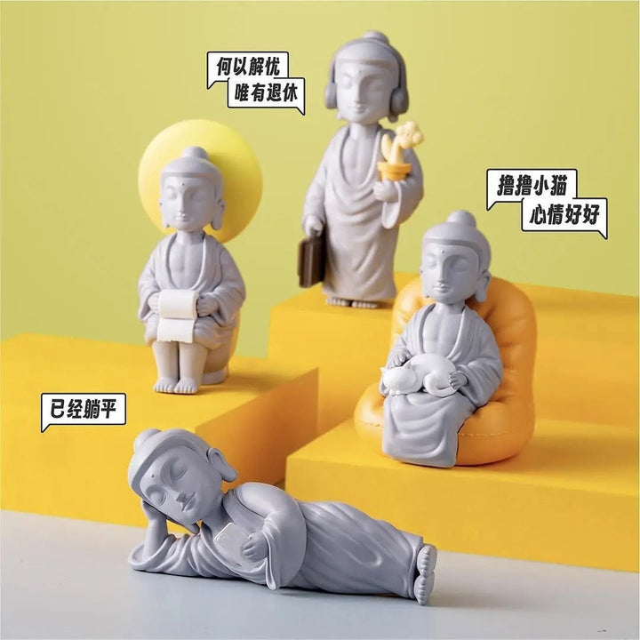 Original Amitofo Fo LE U Series Blind Box 官方正版Fo了U放平心态·佛系可爱潮玩盲盒fo了u amitofo blind box Fo系