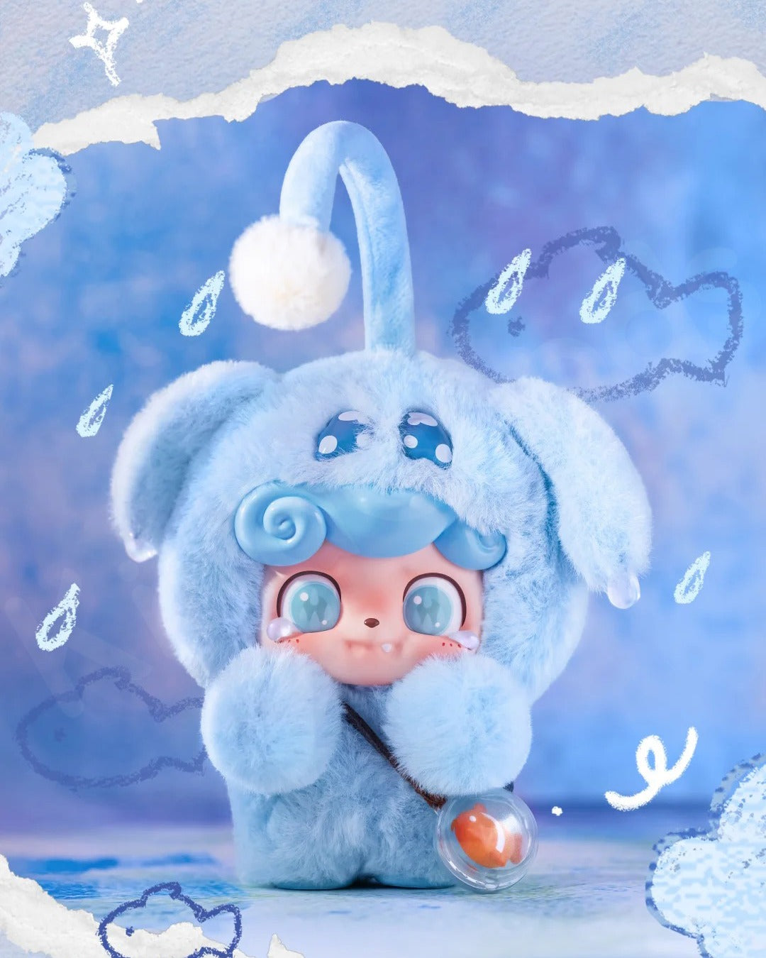 Qkids Emotional Hairy MONSTERS シークレット Q.Kid Emotional Hairy Monsters Series Plush Blind Box