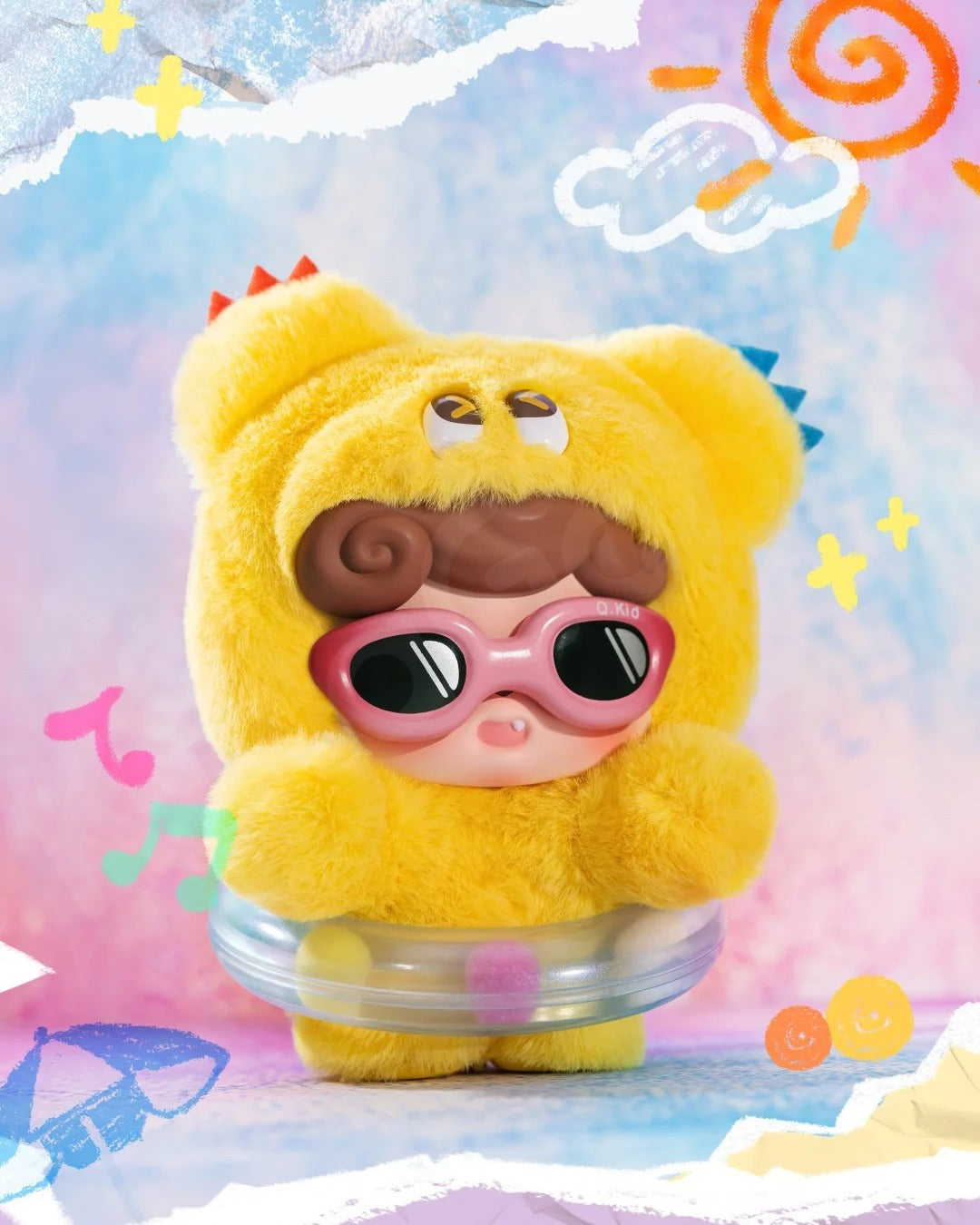 ぬいぐるみ Qkids Emotional Hairy MONSTERS JOTOYS Q.kid Emotional Hairy Monsters Plush Confirmed Blind