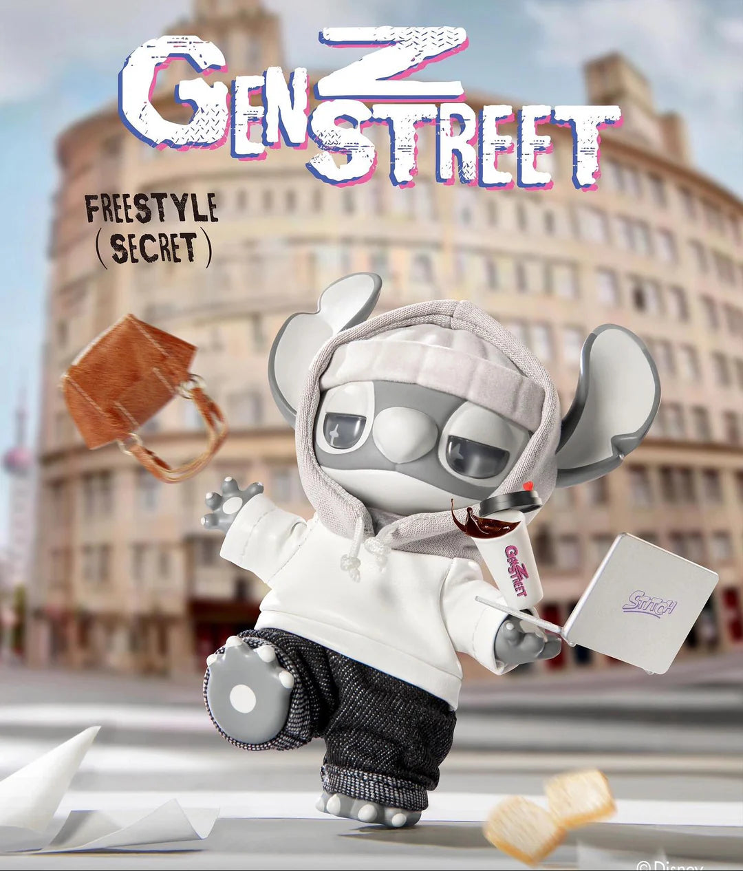 Original Stitch Genz plush pendant blind box 正版迪士尼史迪仔GenZ街头系列盲盒玩具