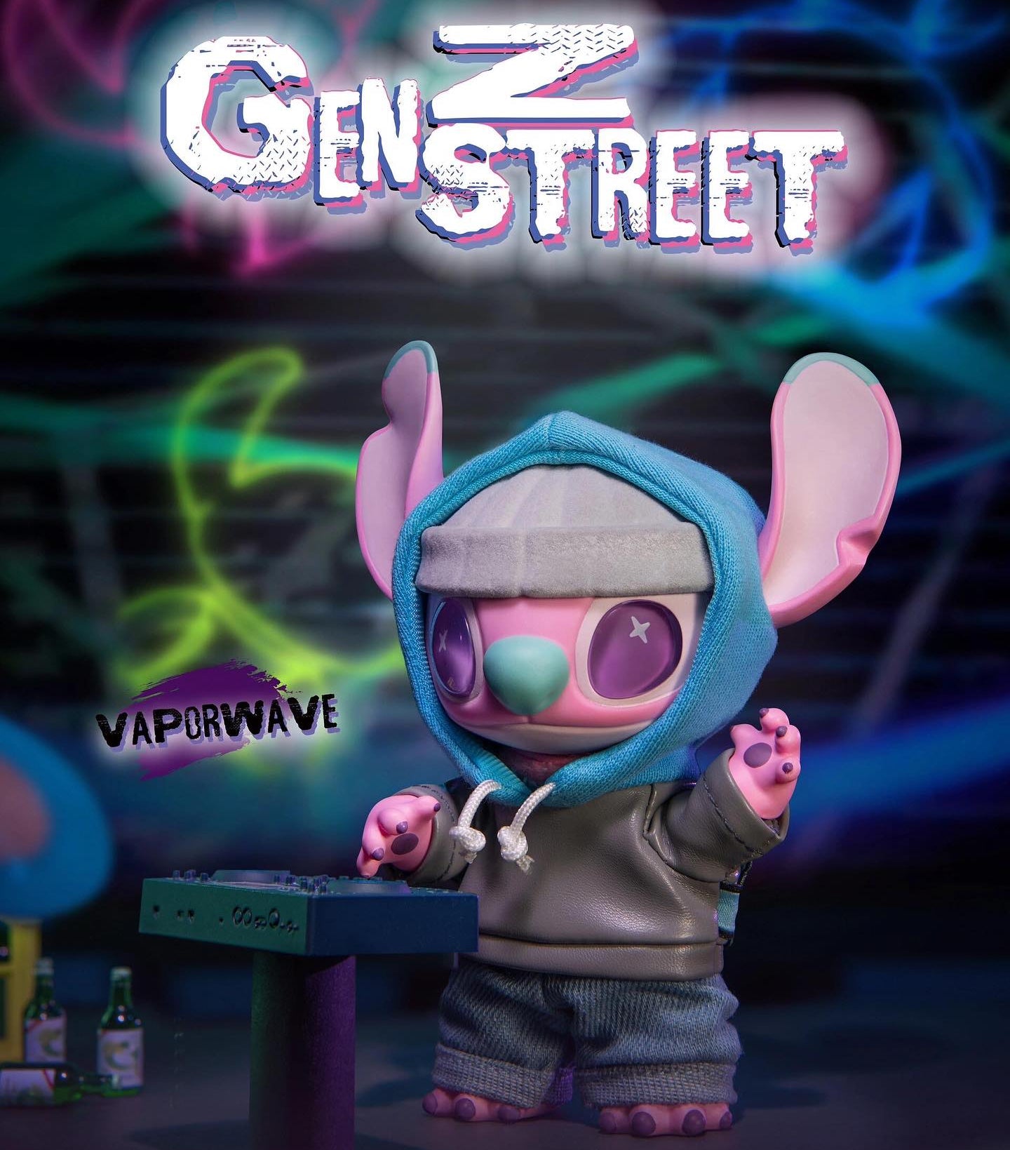 Genz Box Mod Original Miniso x Stitch Genz plush pendant blind box 正版名创优品迪士尼史迪仔GenZ ...