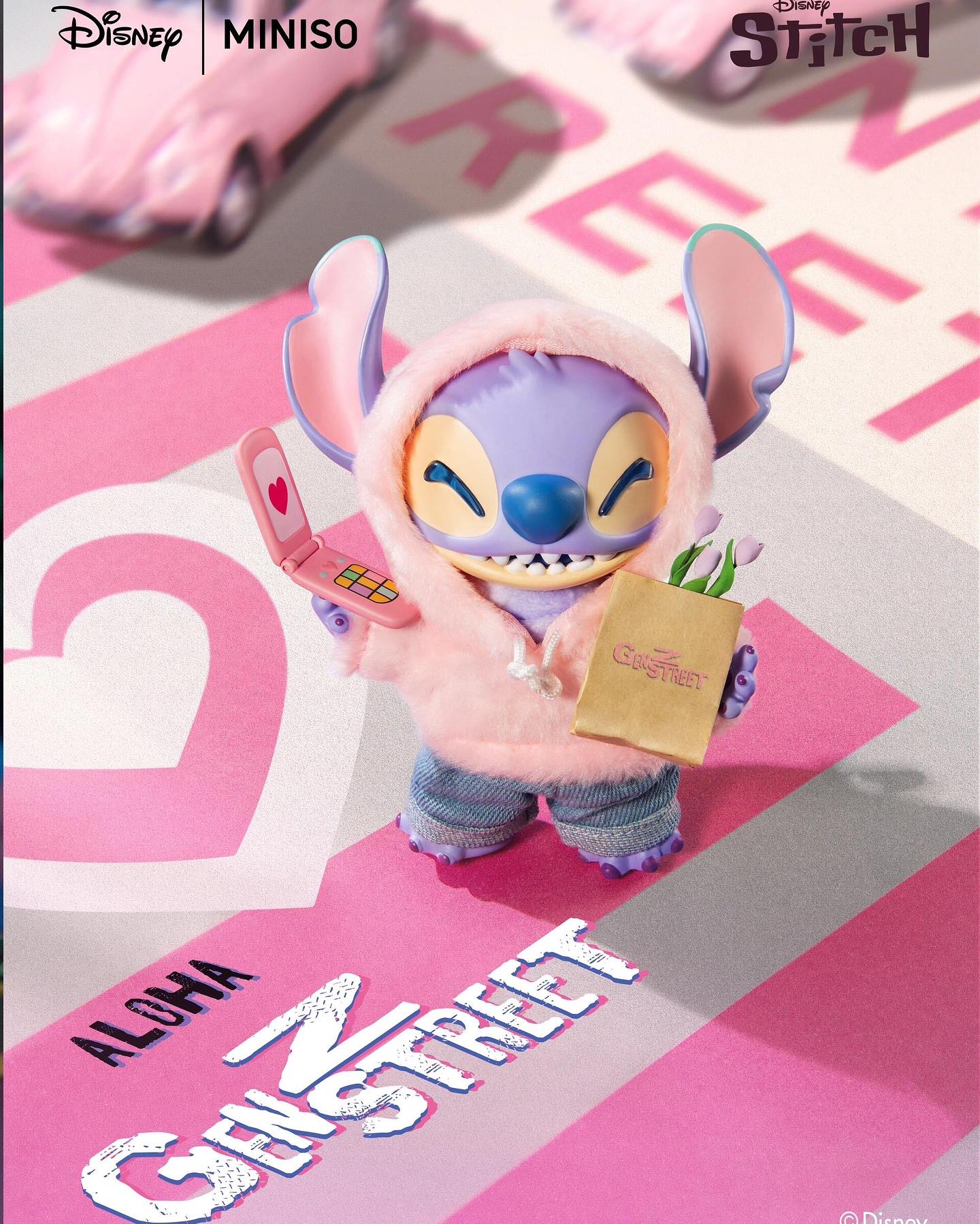 Original Miniso x Stitch Genz plush pendant blind box 正版名