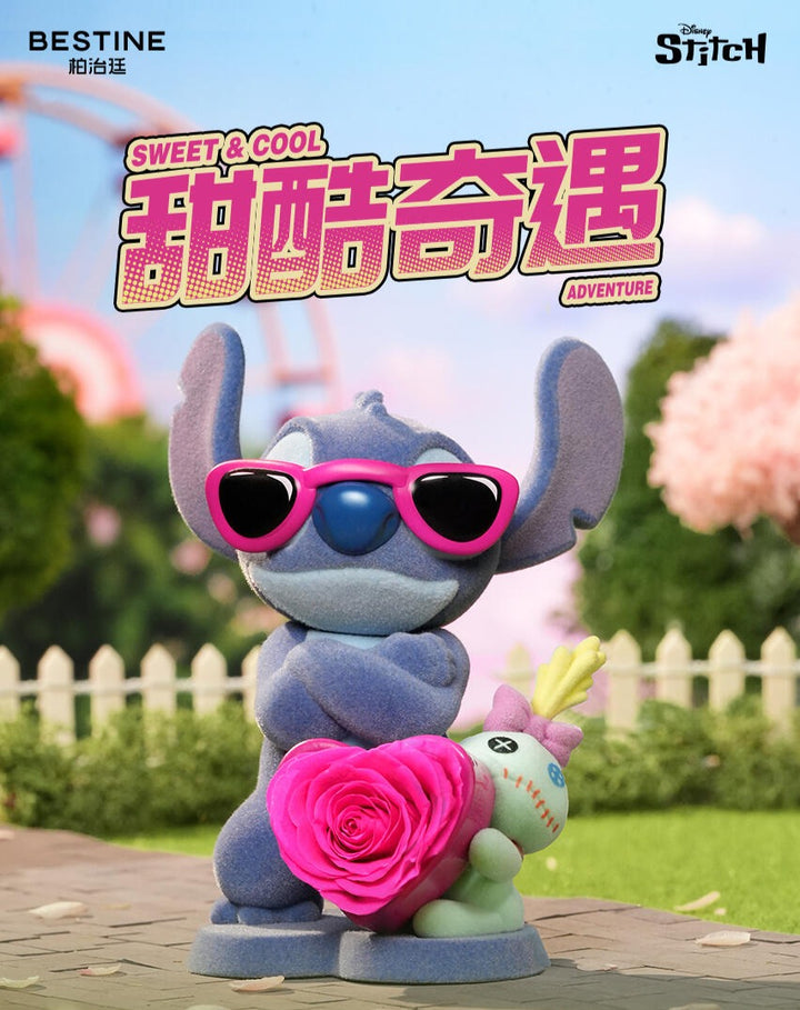 Original Bestine Stitch Sweet & Edgy Adventure Preserved Flower Blind Box 迪士尼史迪奇甜酷奇遇永生花系列盲盒