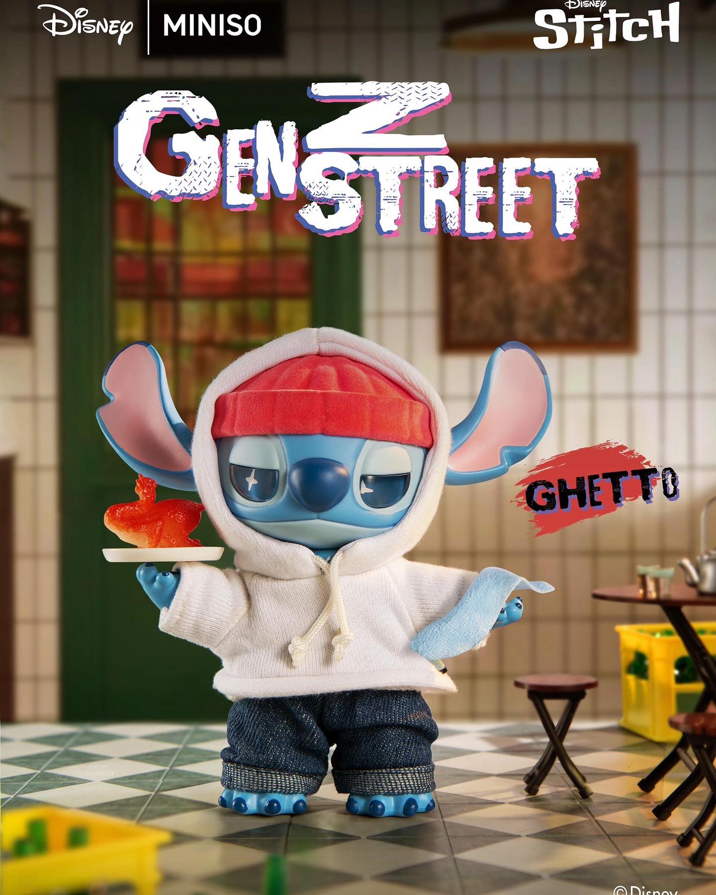 Original Miniso x Stitch Genz plush pendant blind box 正版名