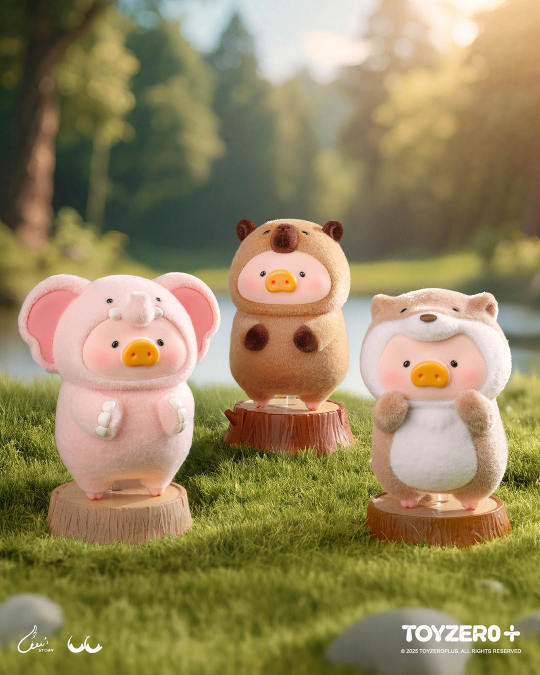 Original Toyzero+ LuLu the Piggy Animal Party Series Blind Box 罐头猪LuLu猪动物派对系列盲盒手办公仔可爱桌面车载摆件女生礼物