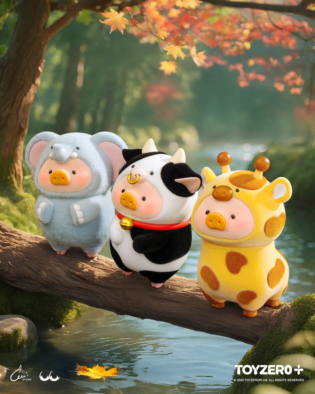 Original Toyzero+ LuLu the Piggy Animal Party Series Blind Box 罐头猪LuLu猪动物派对系列盲盒手办公仔可爱桌面车载摆件女生礼物