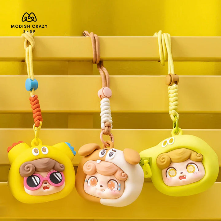 Original JOTOYS Q KID Emotional Monsters Series Earphone bag Blind Box Q宝情绪怪兽系列耳机包盲盒