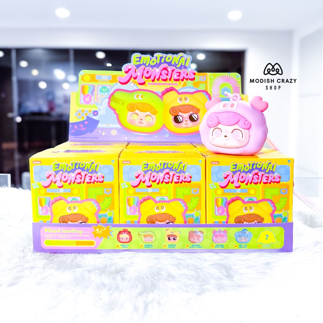Original JOTOYS Q KID Emotional Monsters Series Earphone bag Blind Box Q宝情绪怪兽系列耳机包盲盒