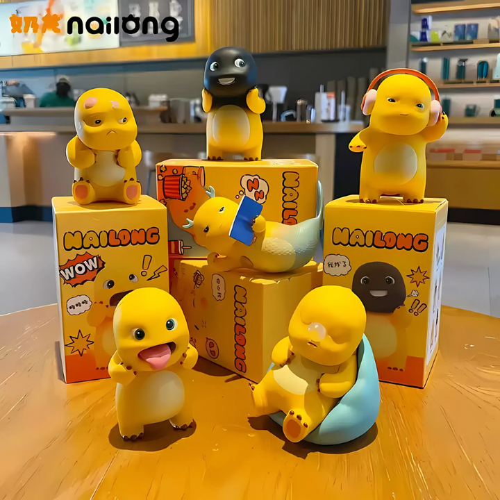 Original Nailong Cute Milk Dragon Summer Holiday Series Blind Box 正版奶龙盲盒办公室桌面摆件