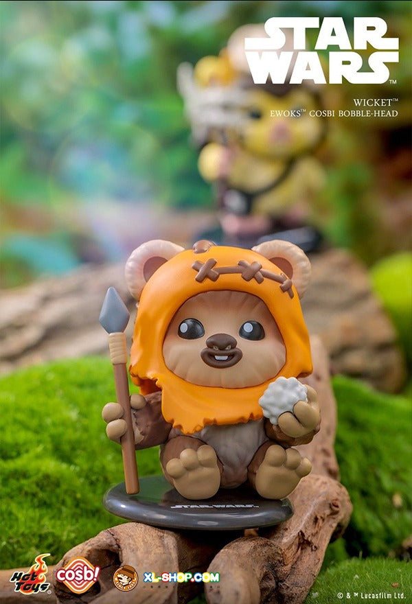 Original Hot Toys Star Wars Ewoks Bobble-Head Cosbi Collection 星球大战 伊沃克人COSBI盲盒迷你人偶