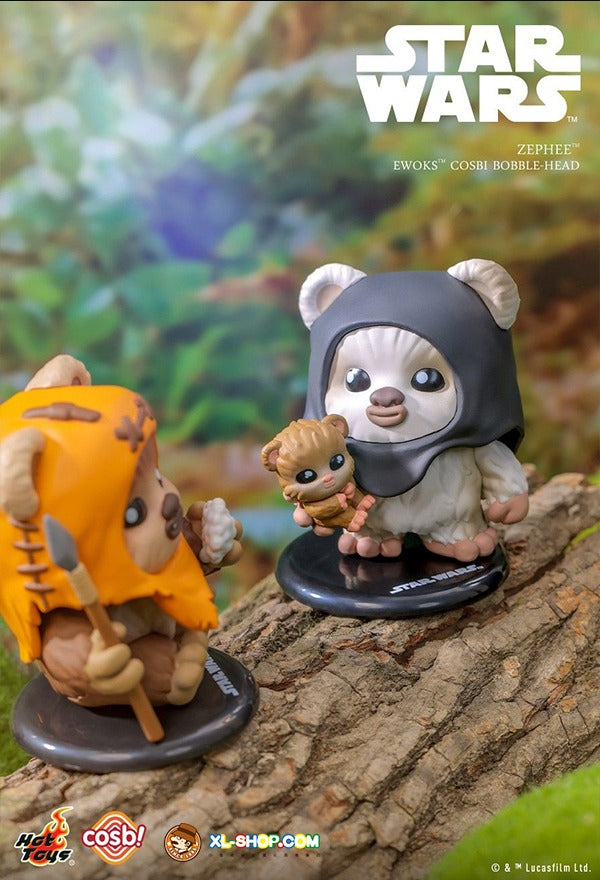 Original Hot Toys Star Wars Ewoks Bobble-Head Cosbi Collection 星球大战 伊沃克人COSBI盲盒迷你人偶