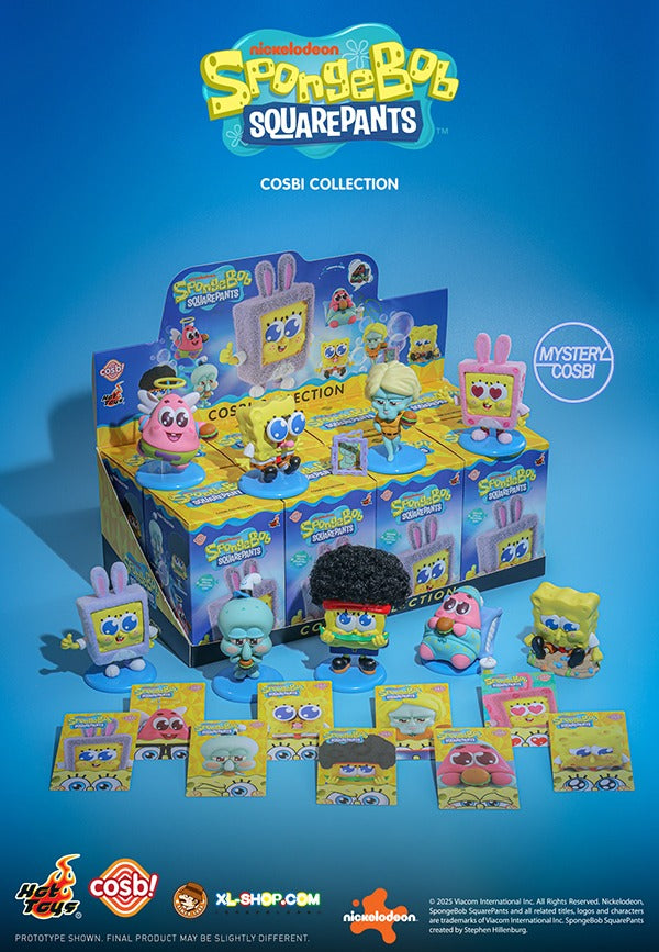 Original HOT TOYS COSBI SpongeBob Squarepants Series Blind Box 海绵宝宝Cosbi盲盒系列