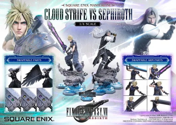 【Pre order】Prime 1 Studio 1/4 Final Fantasy VII Rebirth Cloud & Sephiroth (Copyright)