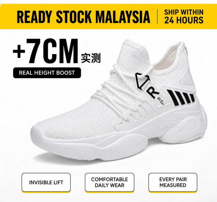 Ratio Apex 7CM White Sport Sneaker