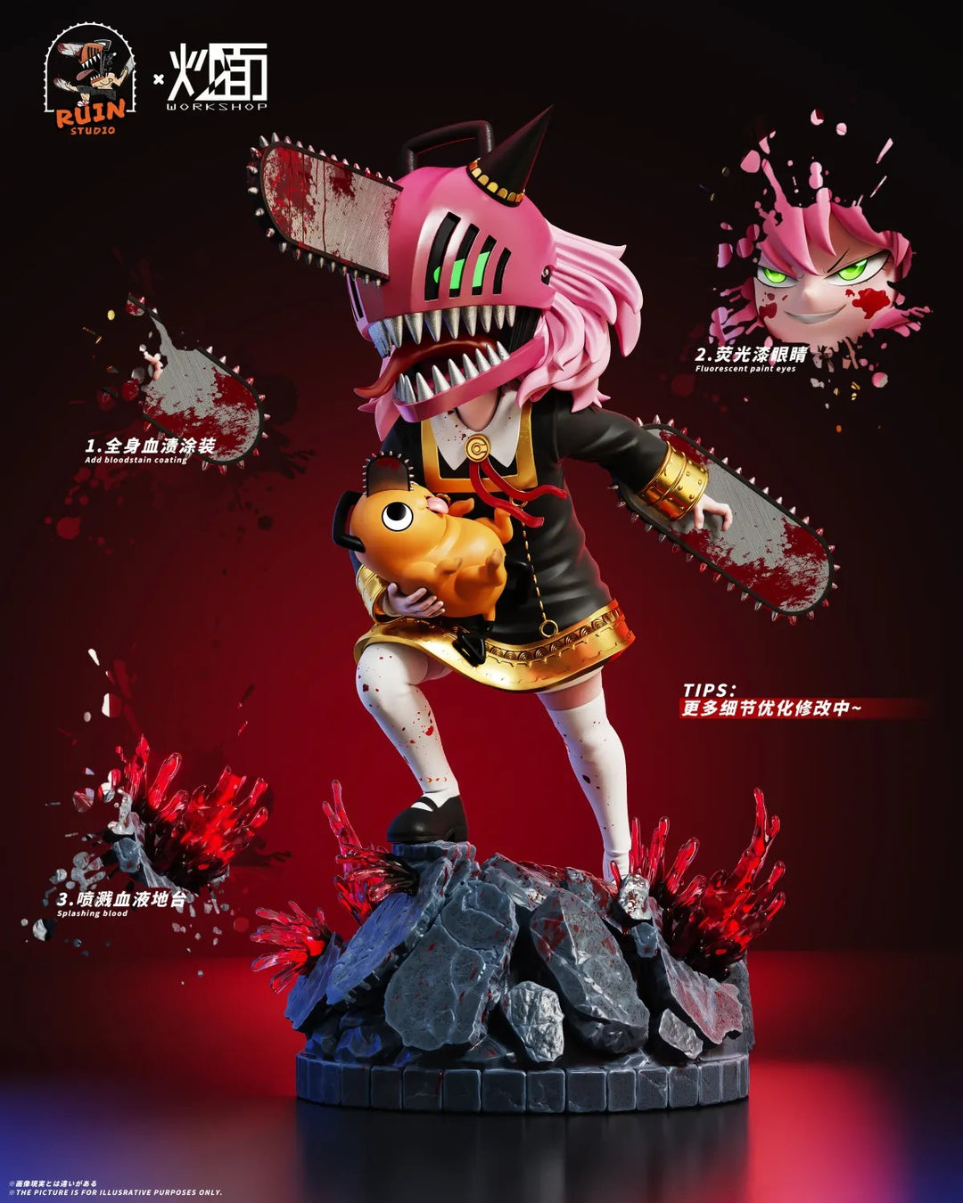 【Pre order】RUIN Studio x ChaoMian Studio 1/6 Spy x Family Anya Forger Cos Chainsaw Man
