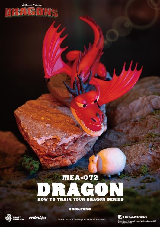 Original Beast Kingdom MEA-072 How to Train Your Dragon Series Blind Box 驯龙高手系列盲盒无牙仔夜煞Q版手办潮玩小摆件礼物