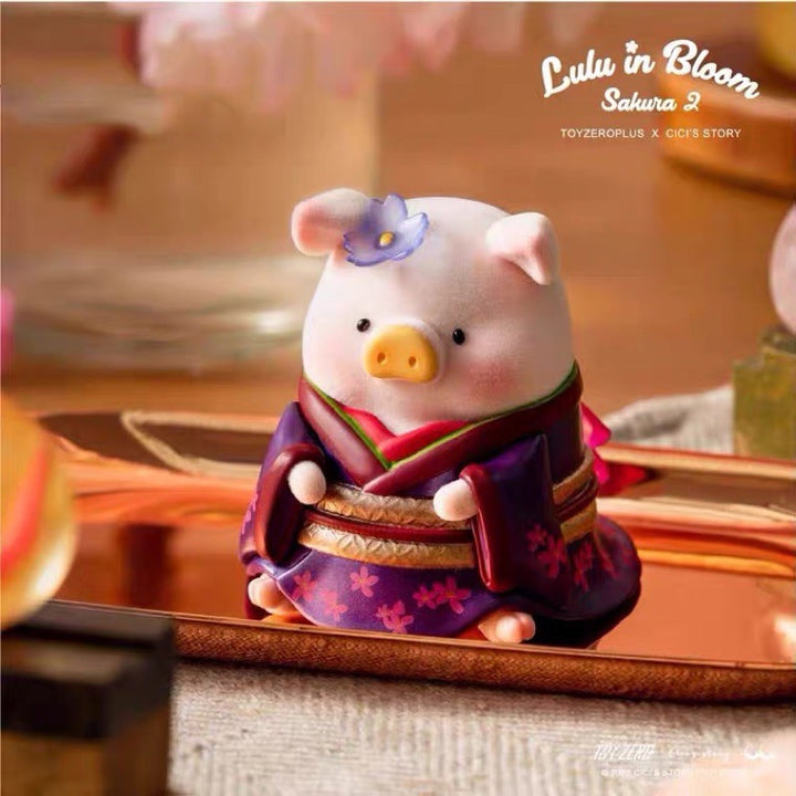 Original ToyZeroPlus Lulu The Piggy - Lulu In Bloom Sakura 2 Series Blind Box 罐头猪露露花见花开系列盲盒