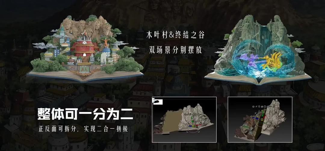 【Pre order】Wasp Studio - Naruto Hidden leaf village & Valley of the End with LED