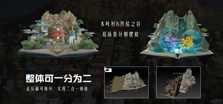 【Pre order】Wasp Studio - Naruto Hidden leaf village & Valley of the End with LED