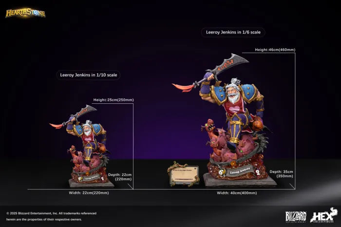 【Pre order】 HEX Collectibles Studio 1/10 & 1/6 Hearthstone Leeroy Jenkins (Copyright)