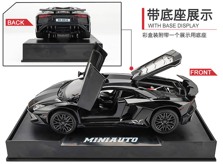 Ready Stock 1:32 Lamborghini LP750-4 Metal Alloy Car Collectibles