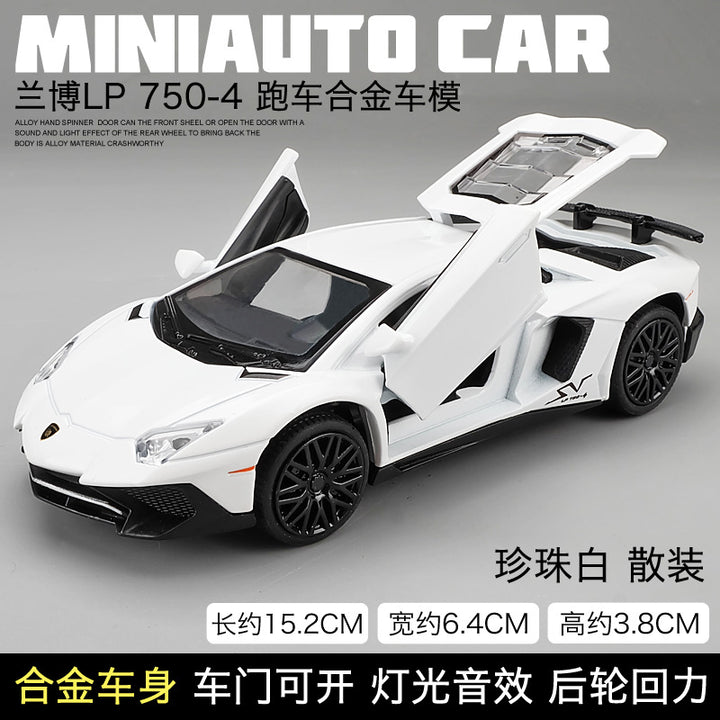 Ready Stock 1:32 Lamborghini LP750-4 Metal Alloy Car Collectibles