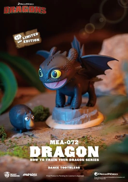 Original Beast Kingdom MEA-072 How to Train Your Dragon Series Blind Box 驯龙高手系列盲盒无牙仔夜煞Q版手办潮玩小摆件礼物