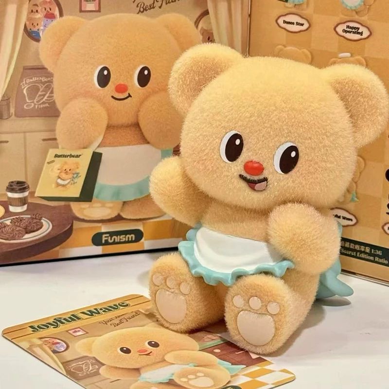 Funism ButterBear Little Day Of Working Series Blind Box Cute Litte Bear Figurine 黄油小熊营业日系列盲盒