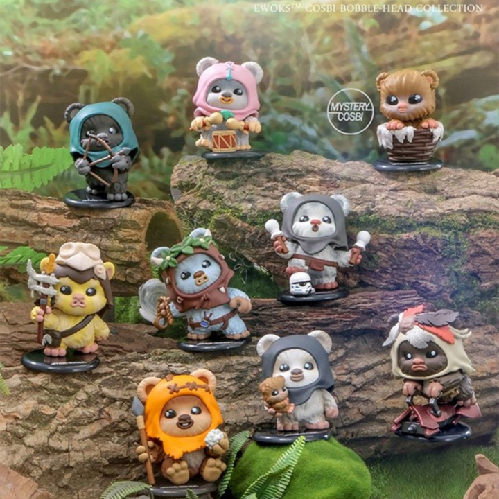 Original Hot Toys Star Wars Ewoks Bobble-Head Cosbi Collection 星球大战 伊沃克人COSBI盲盒迷你人偶