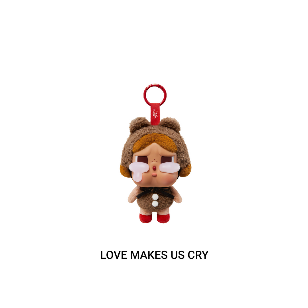 POPMART☆CRYING AGAIN SERIES PLUSH KEYRING LOVE MAKES US CRY Original POP MART CRYBABY - Crying Again Series Vinyl Face