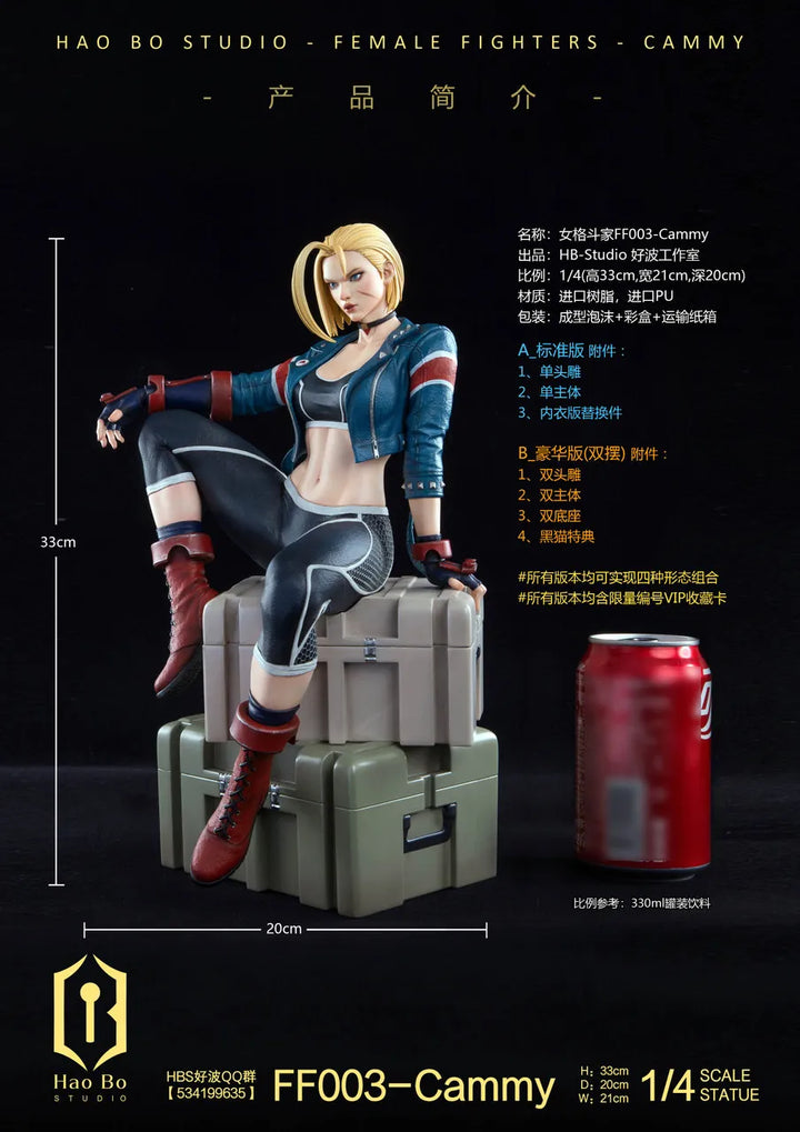 【Pre order】 Hao Bo Studio 1/4 Female fighter FF003 Cammy