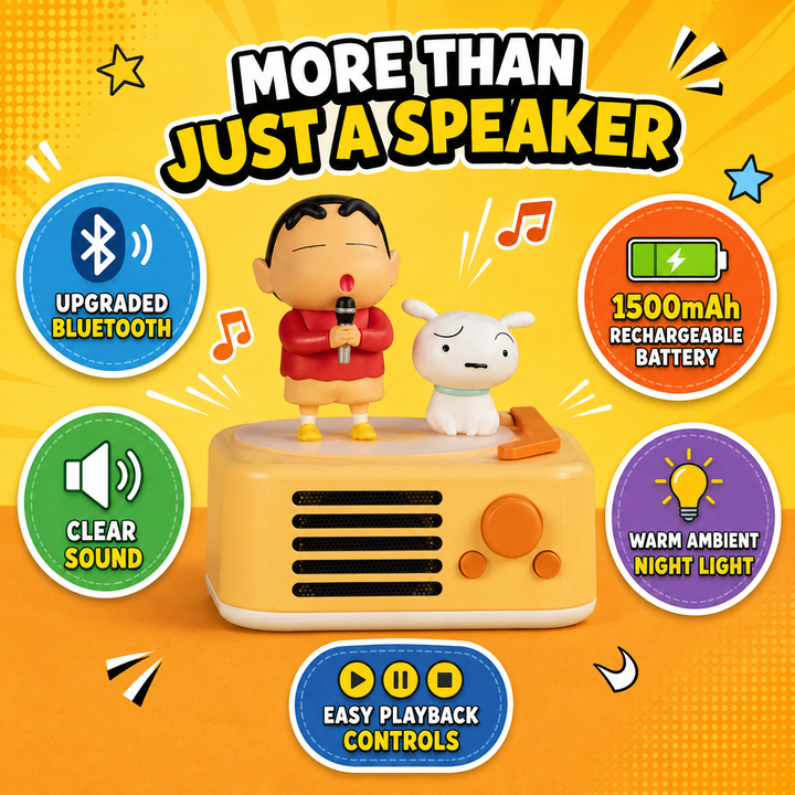 🎵 CRAYON SHIN-CHAN BLUETOOTH SPEAKER 蜡笔小新蓝牙音箱创意生日礼物送女朋友